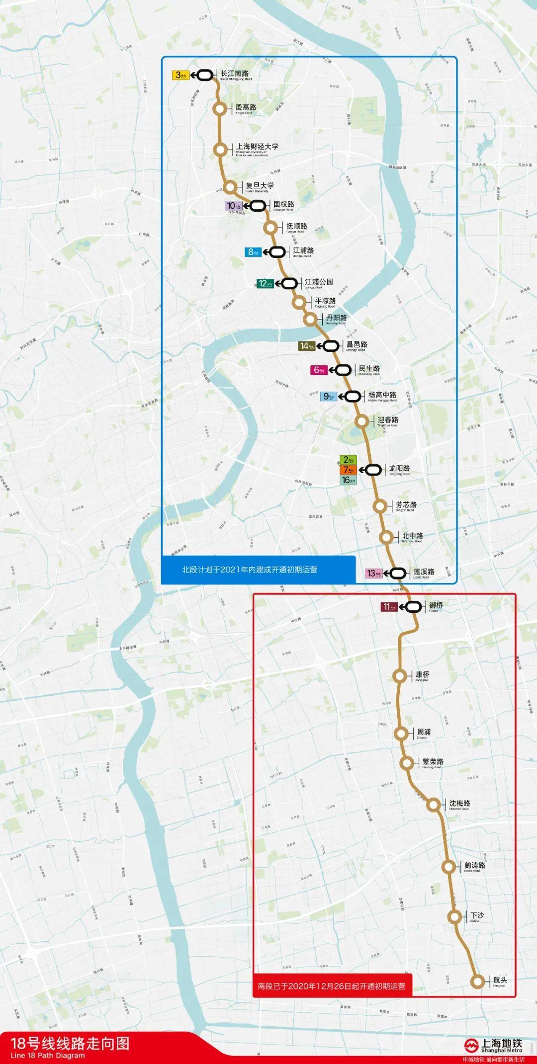 上海地铁18号线最新线路图，揭示城市发展的脉络与未来展望