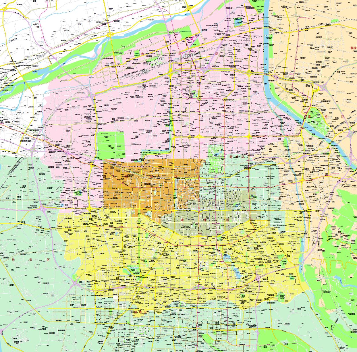 西安市最新版地图，古都探索便捷指南