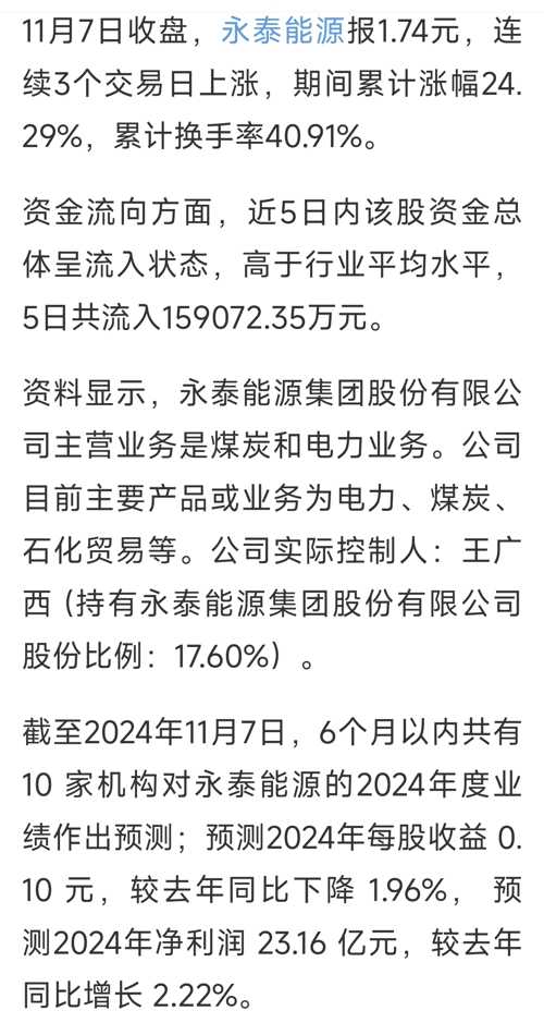 永泰能源最新消息全面解读与分析